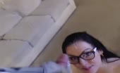 Chick in Glasses gets Facial